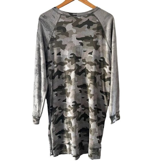 RAILS Georgia Camo Sweater Shirt Dress Side Zippers Women’s Size M - Picture 9 of 12